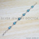 Blue Topaz 925 Sterling Silver Bracelet (SJWBR-453) Blue Topaz 925 Sterling Silver Bracelet (SJWBR-453)
