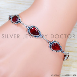 Ruby 925 Sterling Silver Bracelet (SJWBR-456)