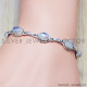 Rainbow Moonstone 925 Sterling Silver Bracelet (SJWBR-46)