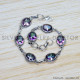 Mystic Topaz 925 Sterling Silver Bracelet (SJWBR-462) Mystic Topaz 925 Sterling Silver Bracelet (SJWBR-462)