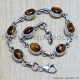 Tiger Eye 925 Sterling Silver Bracelet (SJWBR-47)