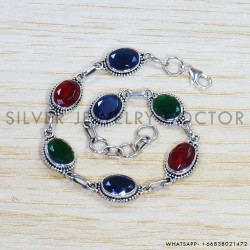 Ruby 925 Sterling Silver Bracelet (SJWBR-471) Ruby 925 Sterling Silver Bracelet (SJWBR-471)