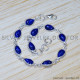Lapis Lazuli 925 Sterling Silver Bracelet (SJWBR-477) Lapis Lazuli 925 Sterling Silver Bracelet (SJWBR-477)