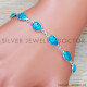 Turquoise 925 Sterling Silver Bracelet (SJWBR-480) Turquoise 925 Sterling Silver Bracelet (SJWBR-480)