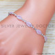 Rose Quartz 925 Sterling Silver Bracelet (SJWBR-483) Rose Quartz 925 Sterling Silver Bracelet (SJWBR-483)
