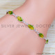 Peridot 925 Sterling Silver Bracelet (SJWBR-485) Peridot 925 Sterling Silver Bracelet (SJWBR-485)