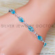 Blue Topaz 925 Sterling Silver Bracelet (SJWBR-488) Blue Topaz 925 Sterling Silver Bracelet (SJWBR-488)