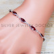 Ruby 925 Sterling Silver Bracelet (SJWBR-489) Ruby 925 Sterling Silver Bracelet (SJWBR-489)