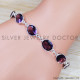 Amethyst 925 Sterling Silver Bracelet (SJWBR-494)