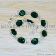 Green Onyx 925 Sterling Silver Bracelet (SJWBR-496)