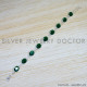 Green Onyx 925 Sterling Silver Bracelet (SJWBR-496)