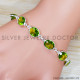 Peridot 925 Sterling Silver Bracelet (SJWBR-497)