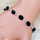 Black Onyx Gemstone Traditional Jewelry 925 Sterling Silver Bracelet SJWBR-499