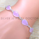 Rose Quartz 925 Sterling Silver Bracelet (SJWBR-508) Rose Quartz 925 Sterling Silver Bracelet (SJWBR-508)