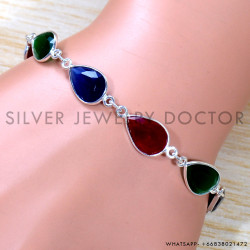 Ruby 925 Sterling Silver Bracelet (SJWBR-510)