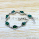 Green Onyx 925 Sterling Silver Bracelet (SJWBR-513)