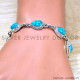 Turquoise 925 Sterling Silver Bracelet (SJWBR-514)