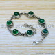 Green Onyx 925 Sterling Silver Bracelet (SJWBR-515)