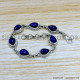 Lapis Lazuli 925 Sterling Silver Bracelet (SJWBR-516)