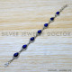 Lapis Lazuli 925 Sterling Silver Bracelet (SJWBR-516)