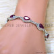 Ruby 925 Sterling Silver Bracelet (SJWBR-518)