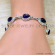 Amethyst 925 Sterling Silver Bracelet (SJWBR-519)