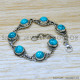 Turquoise 925 Sterling Silver Bracelet (SJWBR-524)