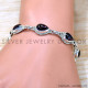 Garnet 925 Sterling Silver Bracelet (SJWBR-526)