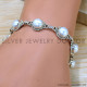 Pearl 925 Sterling Silver Bracelet (SJWBR-527)