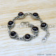Garnet 925 Sterling Silver Bracelet (SJWBR-528)