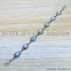 Rainbow Moonstone 925 Sterling Silver Bracelet (SJWBR-529)