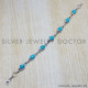 Turquoise 925 Sterling Silver Bracelet (SJWBR-53) Turquoise 925 Sterling Silver Bracelet (SJWBR-53)