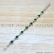 Green Onyx 925 Sterling Silver Bracelet (SJWBR-533)