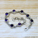 Amethyst 925 Sterling Silver Bracelet (SJWBR-536)