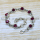 Ruby 925 Sterling Silver Bracelet (SJWBR-538)