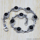 Black Onyx 925 Sterling Silver Bracelet (SJWBR-54) Black Onyx 925 Sterling Silver Bracelet (SJWBR-54)