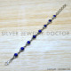 Lapis Lazuli 925 Sterling Silver Bracelet (SJWBR-542)