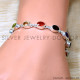 Garnet 925 Sterling Silver Bracelet (SJWBR-544) Garnet 925 Sterling Silver Bracelet (SJWBR-544)