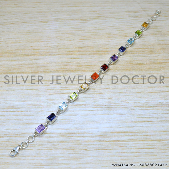 Carnelian 925 Sterling Silver Bracelet (SJWBR-545) Carnelian 925 Sterling Silver Bracelet (SJWBR-545)