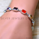 Carnelian 925 Sterling Silver Bracelet (SJWBR-545) Carnelian 925 Sterling Silver Bracelet (SJWBR-545)