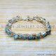 Blue Topaz 925 Sterling Silver Bracelet (SJWBR-547)