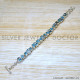 Blue Topaz 925 Sterling Silver Bracelet (SJWBR-547)