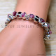 Garnet 925 Sterling Silver Bracelet (SJWBR-548)