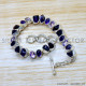 Amethyst 925 Sterling Silver Bracelet (SJWBR-549)