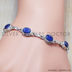 Sapphire 925 Sterling Silver Bracelet (SJWBR-55)