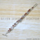 Rose Quartz 925 Sterling Silver Bracelet (SJWBR-551)
