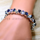 Amethyst 925 Sterling Silver Bracelet (SJWBR-553)