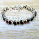Garnet 925 Sterling Silver Bracelet (SJWBR-555)