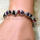 Garnet 925 Sterling Silver Bracelet (SJWBR-555)