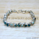 Aquamarine 925 Sterling Silver Bracelet (SJWBR-556)